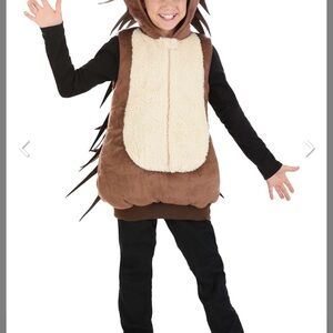 Kids Brown and Cream porcupine Costume